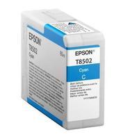 Epson T8502 80ml UltraChrome HD Cyan Ink Cartridge for SureColor