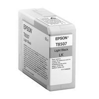 Epson T8507 80ml UltraChrome HD Light Black Ink Cartridge for