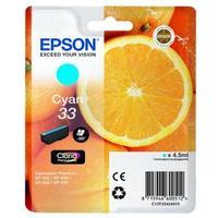 Epson Oranges 33 4.5 ml Claria Premium Cyan Ink Cartridge for