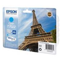 Epson T7022 (T702240) Cyan High Capacity Original Cartridge (Eiffel Tower)