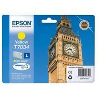 epson t7034 yield 800 pages yellow standard capacity ink cartridge for