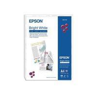 Epson A4 Bright White Inkjet Paper 500 Sheets 90gsm White C13S041749