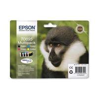 Epson T0895 4 Colour Multipack Ink Cartridges Black, Cyan, Magenta, 