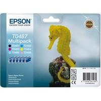 Epson T0487 (T048740) Original Ink Cartridge Multipack (Seahorse)