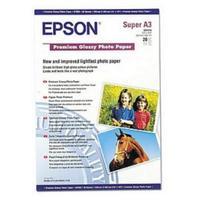 Epson Super A3 329x483mm Premium Glossy Photo Paper 255gsm White Pack