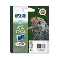 Epson T0795 Ink Cartridge Light Cyan for Stylus Photo 1400 Printer