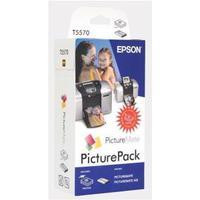 Epson Picture Pack containing T5570 Photo Cartridge Photo Paper for