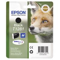 Epson T1281 (T128140) Black Standard Capacity Original Ink Cartridge (Fox)