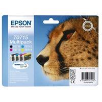 Epson T0715 (T071540) Original Ink Cartridge Multipack (Cheetah)