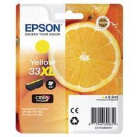 epson 33xl high yield yellow inkjet cartridge c13t33644010 t3364