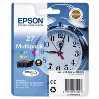 Epson 27 CyanMagentaYellow Inkjet Cartridge Pack of 3 C13T27054010