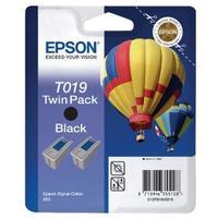 Epson T019 Black Inkjet Cartridge Pack of 2 C13T01940210 T0194