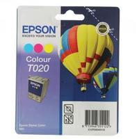 Epson T020 CyanMagentaYellow Inkjet Cartridge C13T02040110 T0204