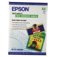 Epson White Photo Paper Self-Adhesive 167gsm Pack of 10 C13S041106