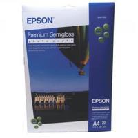 Epson A4 Premium Semi-Gloss Photo Paper Pack of 20 C13S041332