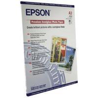 Epson A3 Premium Semi-Gloss Photo Paper Pack of 20 C13S041334