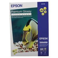 Epson Premium Glossy Photo A4 Paper Pack of 50 C13S041624