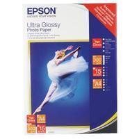 Epson Ultra Glossy Photo A4 Paper Pack of 15 C13S041927