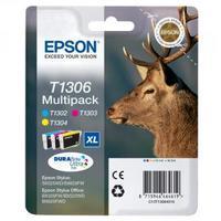 epson t1306 cyanmagentayellow extra high yield inkjet cartridge pack