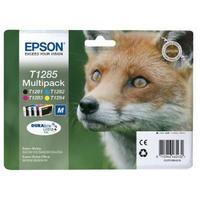 Epson T1285 Black CyanMagentaYellow Inkjet Cartridge Pack of 4