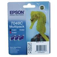 Epson T048C CyanMagentaBlack Inkjet Cartridge Pack of 3 C13T048C4010