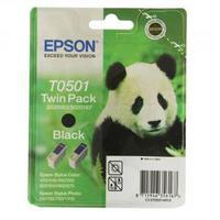Epson T050142 Black Inkjet Cartridge Pack of 2 C13T05014210 T050142