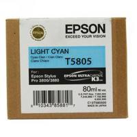 Epson T5805 Light Cyan Inkjet Cartridge C13T580500 T5805
