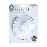 Epiphany Crafts Self-Adhesive Custom Buttons Flower 20