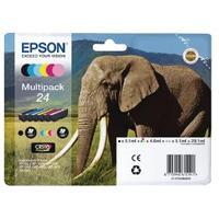 Epson 24 6-Colour Inkjet Cartridge Multipack Pack of 6 C13T24284011