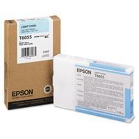 Epson T6055 (T605500) Light Cyan Standard Capacity Original Ink Cartridge