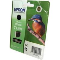 Epson T1591 Photo Black Original Ink Cartridge (Kingfisher)