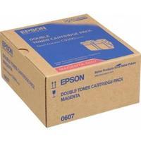 Epson S050607 Magenta Original Toner Cartridge - 2 Pack