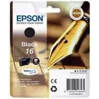 Epson 16 (T162140) Black Original DURABrite Ultra Standard Capacity Ink Cartridge (Pen)