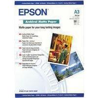 Epson (A3) Archival Matte Paper (50 Sheets) 192gsm