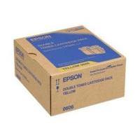 epson s050606 yellow original toner cartridge 2 pack