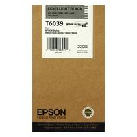 epson t6039 t603900 light light black high capacity original ink cartr ...