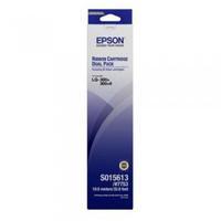 Epson S015613 (7753) Original Black Ribbon - Twin Pack