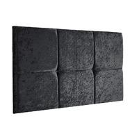 Epworth Monreal Velluto Headboard Black Superking