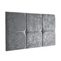 Epworth Monreal Velluto Headboard Silver Single