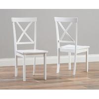 Epsom White Dining Chairs (Pair)