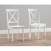 epsom white dining chairs pair