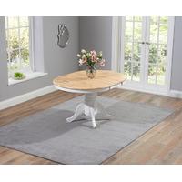 Epsom Oak and White Extending Dining Table