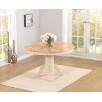 Epsom Cream 120cm Pedestal Round Dining Table