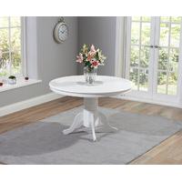 Epsom White 120cm Round Pedestal Dining Table