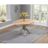 Epsom Grey and Oak Extending Dining Table