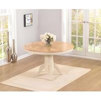 Epsom Cream 120cm Round Pedestal Dining Table