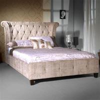 Epsilon King Velvet Bed Frame, Mink, Choose Set