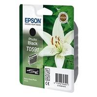 Epson T0591 - Print cartridge - 1 x photo black - blister with RF alarm