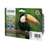 Epson T009 66ml Colour Ink Cartridge 330 Pages - Twin Pack