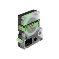 epson label cartridge fluorescent lc 4gbf9 blackgreen 12mm 9m